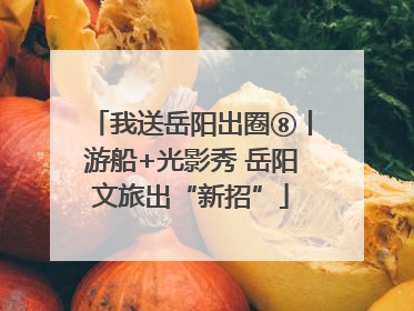 我送岳阳出圈⑧丨游船+光影秀 岳阳文旅出“新招”