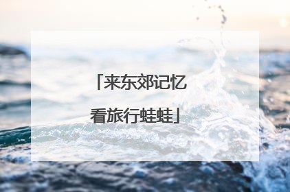 来东郊记忆 看旅行蛙蛙