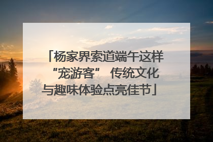 杨家界索道端午这样“宠游客” 传统文化与趣味体验点亮佳节