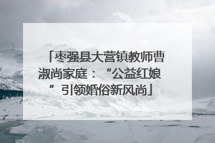 枣强县大营镇教师曹淑尚家庭：“公益红娘”引领婚俗新风尚