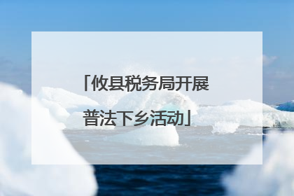 攸县税务局开展普法下乡活动