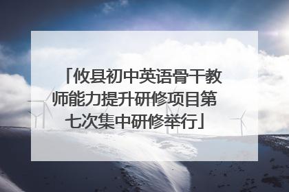攸县初中英语骨干教师能力提升研修项目第七次集中研修举行
