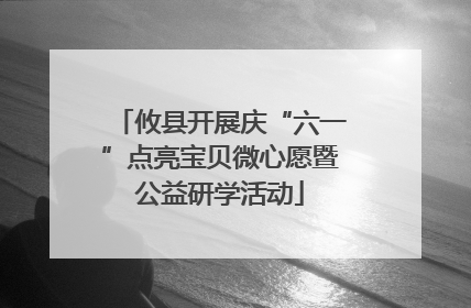 攸县开展庆“六一”点亮宝贝微心愿暨公益研学活动