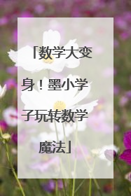 数学大变身！墨小学子玩转数学魔法