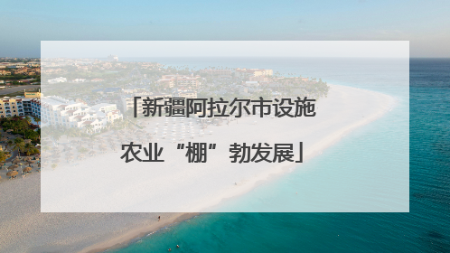 新疆阿拉尔市设施农业“棚”勃发展