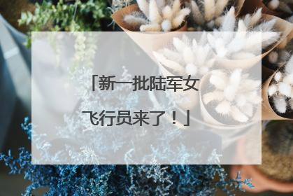 新一批陆军女飞行员来了！