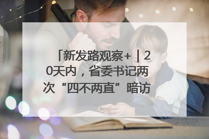 新发路观察+｜20天内，省委书记两次“四不两直”暗访，有何深意？