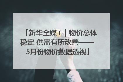 新华全媒+｜物价总体稳定 供需有所改善——5月份物价数据透视