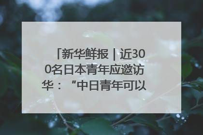 新华鲜报｜近300名日本青年应邀访华：“中日青年可以创造更好的未来”