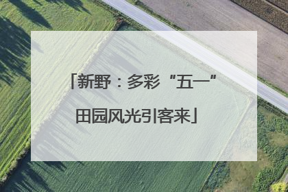 新野：多彩“五一” 田园风光引客来