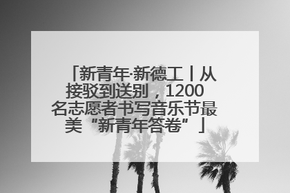 新青年·新德工丨从接驳到送别，1200名志愿者书写音乐节最美“新青年答卷”