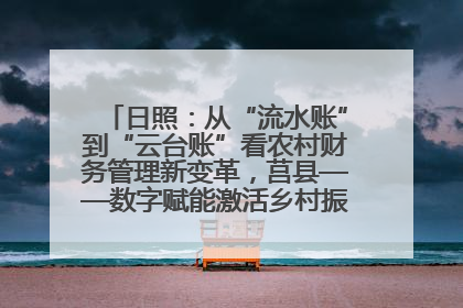 日照：从“流水账”到“云台账”看农村财务管理新变革，莒县——数字赋能激活乡村振兴“一池春水”