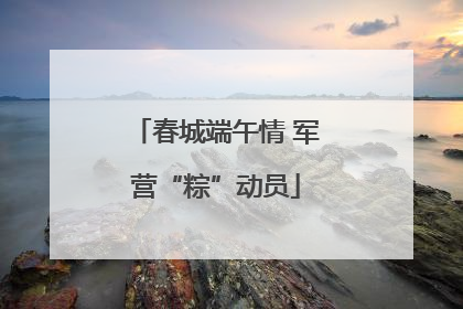 春城端午情 军营“粽”动员