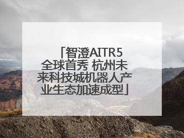 智澄AITR5全球首秀 杭州未来科技城机器人产业生态加速成型