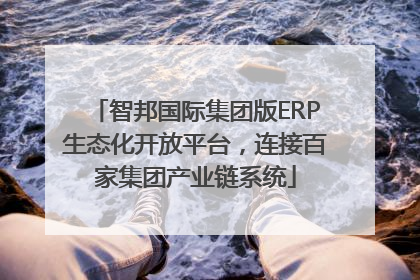 智邦国际集团版ERP生态化开放平台，连接百家集团产业链系统
