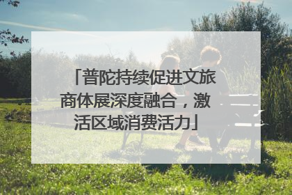 普陀持续促进文旅商体展深度融合，激活区域消费活力