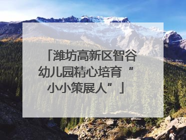 潍坊高新区智谷幼儿园精心培育“小小策展人”