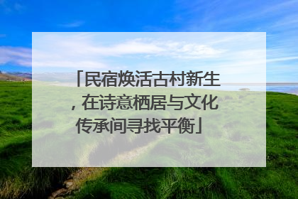 民宿焕活古村新生，在诗意栖居与文化传承间寻找平衡
