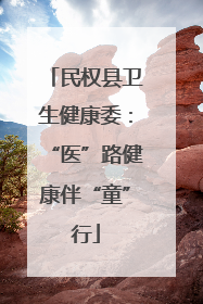 民权县卫生健康委：“医”路健康伴“童”行