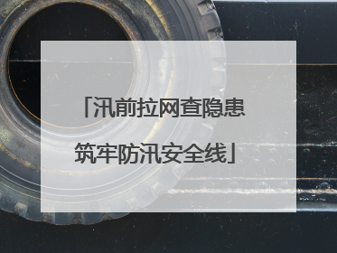 汛前拉网查隐患 筑牢防汛安全线