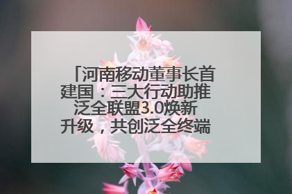 河南移动董事长首建国：三大行动助推泛全联盟3.0焕新升级，共创泛全终端万亿级产业生态