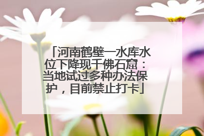 河南鹤壁一水库水位下降现千佛石窟：当地试过多种办法保护，目前禁止打卡