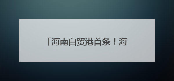 海南自贸港首条！海口⇌沙特阿拉伯吉达国际客运航线开通