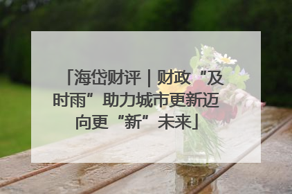 海岱财评｜财政“及时雨”助力城市更新迈向更“新”未来