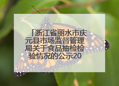 浙江省丽水市庆元县市场监督管理局关于食品抽检检验情况的公示2025年第3期