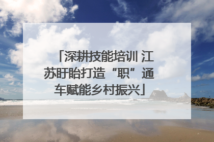 深耕技能培训 江苏盱眙打造“职”通车赋能乡村振兴