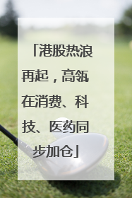港股热浪再起，高瓴在消费、科技、医药同步加仓
