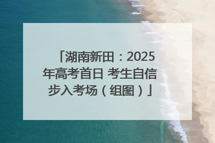 湖南新田：2025年高考首日 考生自信步入考场（组图）