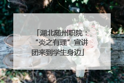 湖北随州职院：“炎之有理”宣讲团来到学生身边