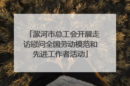 漯河市总工会开展走访慰问全国劳动模范和先进工作者活动