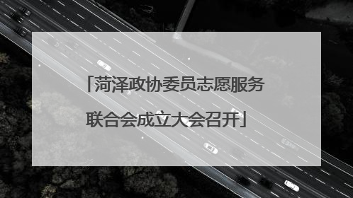 菏泽政协委员志愿服务联合会成立大会召开