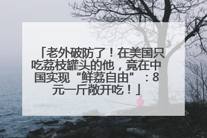 老外破防了！在美国只吃荔枝罐头的他，竟在中国实现“鲜荔自由”：8元一斤敞开吃！