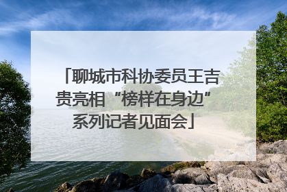 聊城市科协委员王吉贵亮相“榜样在身边”系列记者见面会