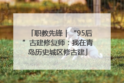 职教先锋｜“95后”古建修复师：我在青岛历史城区修古建
