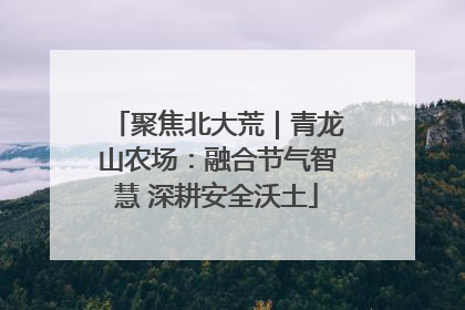 聚焦北大荒｜青龙山农场：融合节气智慧 深耕安全沃土