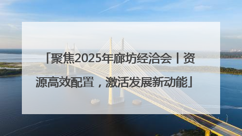 聚焦2025年廊坊经洽会丨资源高效配置，激活发展新动能