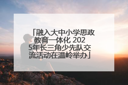 融入大中小学思政教育一体化 2025年长三角少先队交流活动在温岭举办