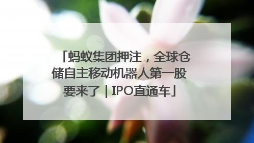 蚂蚁集团押注，全球仓储自主移动机器人第一股要来了｜IPO直通车