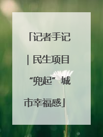记者手记｜民生项目“兜起”城市幸福感