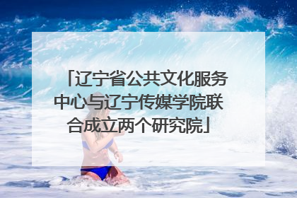 辽宁省公共文化服务中心与辽宁传媒学院联合成立两个研究院