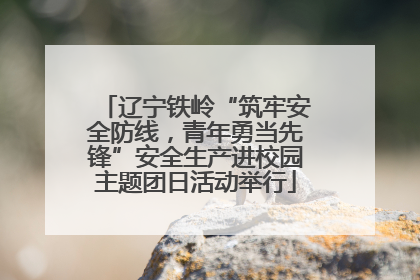 辽宁铁岭“筑牢安全防线，青年勇当先锋”安全生产进校园主题团日活动举行