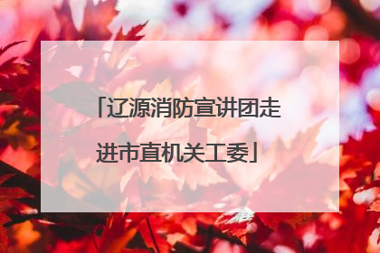 辽源消防宣讲团走进市直机关工委