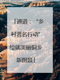 通道：“乡村著名行动”绘就美丽侗乡新图景
