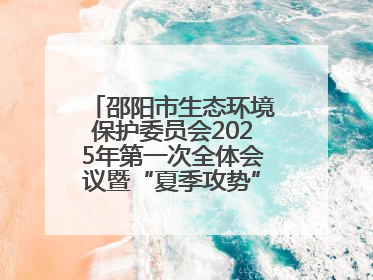 邵阳市生态环境保护委员会2025年第一次全体会议暨“夏季攻势”动员部署会召开