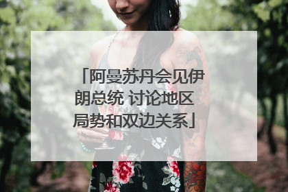 阿曼苏丹会见伊朗总统 讨论地区局势和双边关系