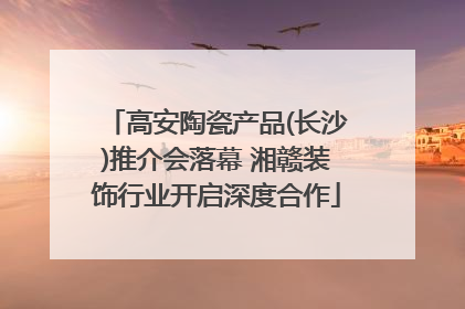 高安陶瓷产品(长沙)推介会落幕 湘赣装饰行业开启深度合作